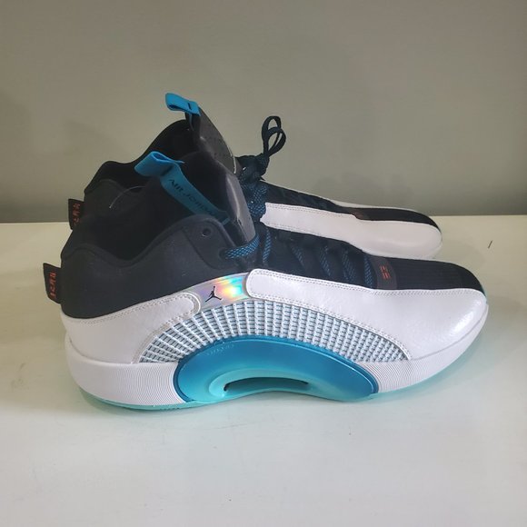 Nike Air Jordan 35 Guo Ailun Morpho Mens Size161 White Teal Black CZ8153 100